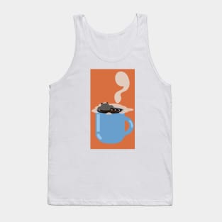 Coffee Cat Onsen Tank Top